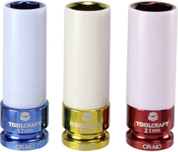 TOOLCRAFT 1544321 Dopsleutelset 1/2 (12.5 mm) 3-delig