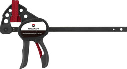 TOOLCRAFT 1574784 Mini-éénhandsklem 100 x 35 mm 250 Nm Spanbreedte (max.):100 mm Afmeting, lengte: 191 mm Afm. werkbere