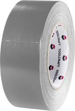 TOOLCRAFT 54B48L20AC 54B48L20AC Textieltape Gaffer Grijs (l x b) 20 m x 48 mm 1 stuk(s)