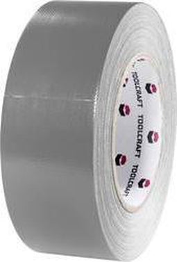 TOOLCRAFT 54B48L40AC 54B48L40AC Textieltape Gaffer Grijs (l x b) 40 m x 48 mm 1 stuk(s)