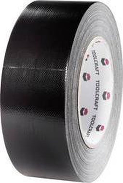 TOOLCRAFT 54B48L40SC 54B48L40SC Textieltape Gaffer Zwart (l x b) 40 m x 48 mm 1 stuk(s)