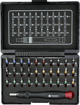 TOOLCRAFT 809204 Bitset 31-delig Plat, Kruiskop Phillips, Kruiskop Pozidriv, Inbus, T-profiel