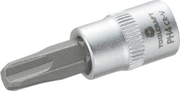TOOLCRAFT 816055 Kruiskop Phillips Dopsleutel-bitinzet PH 4 1/4 (6.3 mm)