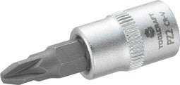 TOOLCRAFT 816057 Kruiskop Pozidriv Dopsleutel-bitinzet PZ 2 1/4 (6.3 mm)
