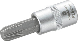 TOOLCRAFT 816060 Kruiskop Pozidriv Dopsleutel-bitinzet PZ 4 1/4 (6.3 mm)