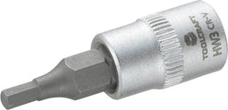 TOOLCRAFT 816068 Inbus Dopsleutel-bitinzet 3 mm 1/4 (6.3 mm)