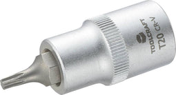TOOLCRAFT 816162 Binnen-zesrond (TX) Dopsleutel-bitinzet T 20 1/2 (12.5 mm)