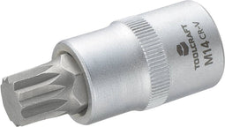 TOOLCRAFT 816171 Veeltand (XZN) Dopsleutel-bitinzet 14 mm 1/2 (12.5 mm)
