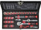 TOOLCRAFT 826363 Dopsleutelset Metrisch 1/4 (6.3 mm) 36-delig