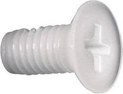 TOOLCRAFT 839972 Verzonken schroeven M4 30 mm Kruiskop Phillips DIN 965 Kunststof, Polyamide 10 stuk(s)