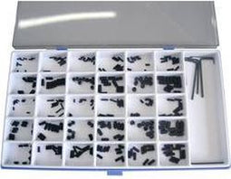 TOOLCRAFT 886327 stifttap/Stifttap-assortiment Staal 306 stuk(s) DIN 913 DIN 914 DIN 916