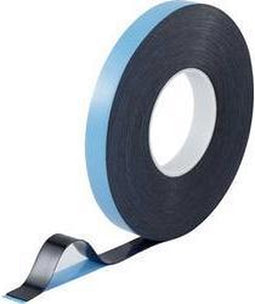 TOOLCRAFT 93038c186 93038c186 Dubbelzijdige tape Blauw, Zwart (l x b) 30 m x 20 mm 1 stuk(s)