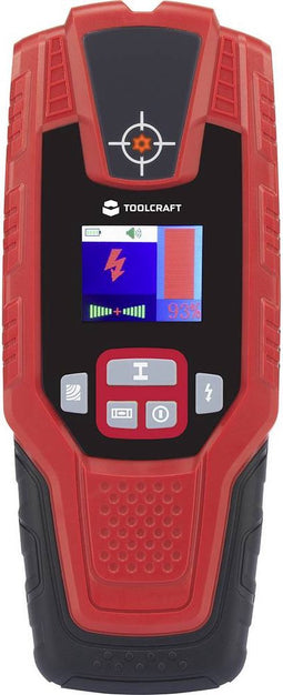 TOOLCRAFT Detectieapparaat TO-5137836 Detectiediepte (max.) 100 mm Geschikt voor Hout, Non-ferrometaal, Ferrometaal, Sp