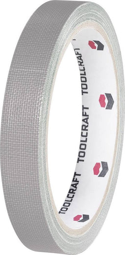 TOOLCRAFT HEB15L10AC HEB15L10AC Textieltape HEB15L10AC Grijs (l x b) 10 m x 15 mm 1 stuk(s)