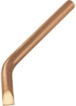 TOOLCRAFT KB-100 Soldeerpunt Beitelvorm, gebogen Grootte soldeerpunt 10 mm Lengte soldeerpunt: 145 mm Inhoud: 1 stuk(s)