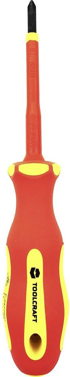 TOOLCRAFT PH1 TO-5345751 VDE, Elektronica en fijnmechanica, Werkplaats Kruiskop schroevendraaier PH 1 Koplengte: 80 mm