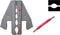 TOOLCRAFT PLE-0A1 Krimp-onderdelen Krimpkousverbinders Krimpbereik: 0.5 tot 10 mm² Geschikt voor merk: TOOLCRAFT PZ-500