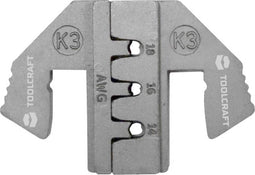 TOOLCRAFT PLE-0K3 Krimp-onderdelen Geschikt voor connector: DUITS Krimpbereik AWG: 14 tot 18 AWG Geschikt voor merk: TO