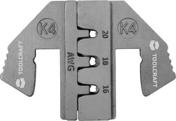 TOOLCRAFT PLE-0K4 Krimp-onderdelen Geschikt voor connector: DUITS Krimpbereik AWG: 16 tot 20 AWG Geschikt voor merk: TO