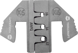 TOOLCRAFT PLE-0K6 Krimp-onderdelen Geschikt voor connector: DUITS Krimpbereik AWG: 12 tot 16 AWG Geschikt voor merk: TO