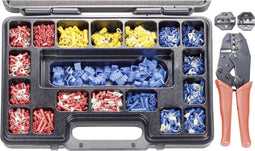 TOOLCRAFT PZ-504 820927 Krimptangset 1004-delig Coax-connectoren, Ongeïsoleerde knelverbinders, Geïsoleerde klemverbind