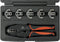 TOOLCRAFT PZ-505 818645 Krimptang 7-delig Coax-connectoren BNC, TNC, Glasvezelstekkers RG6, RG8, RG11, RG58, RG59, RG62