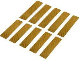 TOOLCRAFT RTS25/100-YL 1563964 Plakstroken RTS Geel (l x b) 100 mm x 25 mm 10 stuk(s)