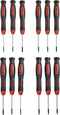TOOLCRAFT Schroevendraaierset Elektronica en fijnmechanica 12-delig Plat, Kruiskop Phillips, T-profiel