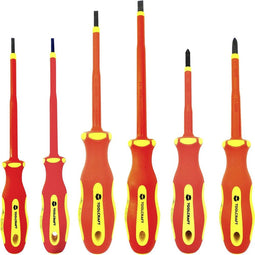 TOOLCRAFT Schroevendraaierset VDE, Elektronica en fijnmechanica, Werkplaats Kruiskop Phillips, Plat