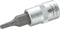 TOOLCRAFT T10 816080 T-profiel Dopsleutel-bitinzet T 10 1/4 (6.3 mm)
