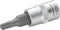 TOOLCRAFT T20 816082 T-profiel Dopsleutel-bitinzet T 20 1/4 (6.3 mm)