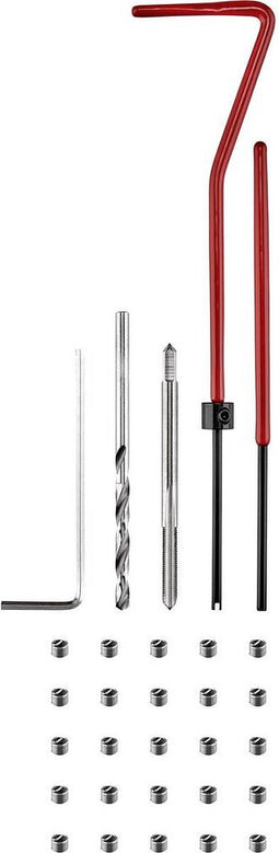 TOOLCRAFT TO-5017515 Schroefdraad reparatieset 30-delig M3.5