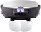 TOOLCRAFT TO-5137803 Hoofdbandloep Met LED-verlichting Vergrotingsfactor: 1.2 x, 1.8 x, 2.5 x, 3.5 x Lensgrootte: (l x