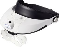 TOOLCRAFT TO-5137806 Hoofdbandloep Met LED-verlichting Vergrotingsfactor: 1.0 x, 1.5 x, 2.0 x, 2.5 x, 3.5 x Lensgrootte