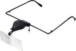 TOOLCRAFT TO-5137812 Loepbril Met LED-verlichting Vergrotingsfactor: 1.5 x, 2.5 x, 3.5 x Lensgrootte: (l x b) 74 mm x 3