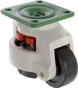 TOOLCRAFT TO-5137968 Zwenkwiel 73 mm nivelleerbaar met schroefplaat Draagvermogen (max.): 750 kg