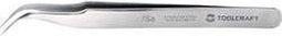 TOOLCRAFT TO-5861037 Precisiepincet 1 stuks 7a SA Sikkelspits, gebogen 55°, rond, fijn 120 mm