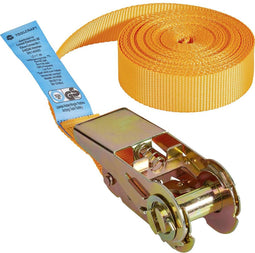 TOOLCRAFT TO-6802776 Spanband (eendelig) Trekkracht (lc) vastbinden (enkel/direct)=350 daN (l x b) 6 m x 25 mm Ratelinr