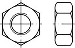 TOOLCRAFT TO-6860925 Zeskantmoeren M2 DIN 934 Messing 100 stuk(s)