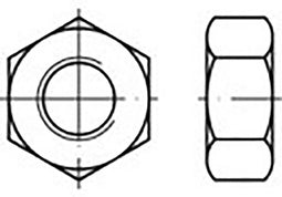 TOOLCRAFT TO-6861090 Zeskantmoeren M2.5 DIN 934 RVS V2A A2 100 stuk(s)