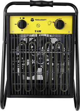 TOOLCRAFT TO-8578338 Bouwkachel 9000 W Zwart/geel