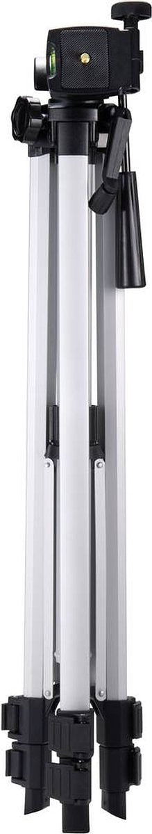 TOOLCRAFT Tripod 1/4 inch Werkhoogte: 51 - 150 cm Silver Inox Waterpas