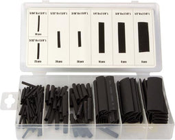 Toolland Assortiment krimpkousen, 127-delig, verschillende maten, zwart