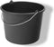 Toolland Bouwemmer, rond, kunststof, zwart, 12 liter