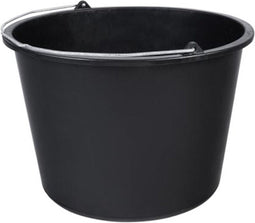 Toolland Bouwemmer, rond, kunststof, zwart, 20 liter