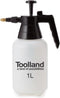 Toolland Drukspuit, regelbare sproeikop, niveau-indicator, 1 liter, pompsysteem, wit/zwart