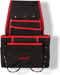 Toolland Gereedschapshouder voor riem, nylon, met 10 vakken, 2 gereedschapslussen, zwart/rood