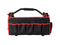 Toolland Gereedschapstas, nylon, met metalen draagbeugel, antislip handgreep, schouderriem, binnen- en buitenzakken, zwart/rood, 50 x 24 x 33 cm