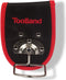 Toolland Hamerhouder voor riem, nylon, versterkt met klinknagels, met beweeglijke beugel, zwart/rood