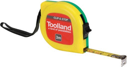 Toolland Handige rolbandmaat, met clip en blokkeerknop, 3 m